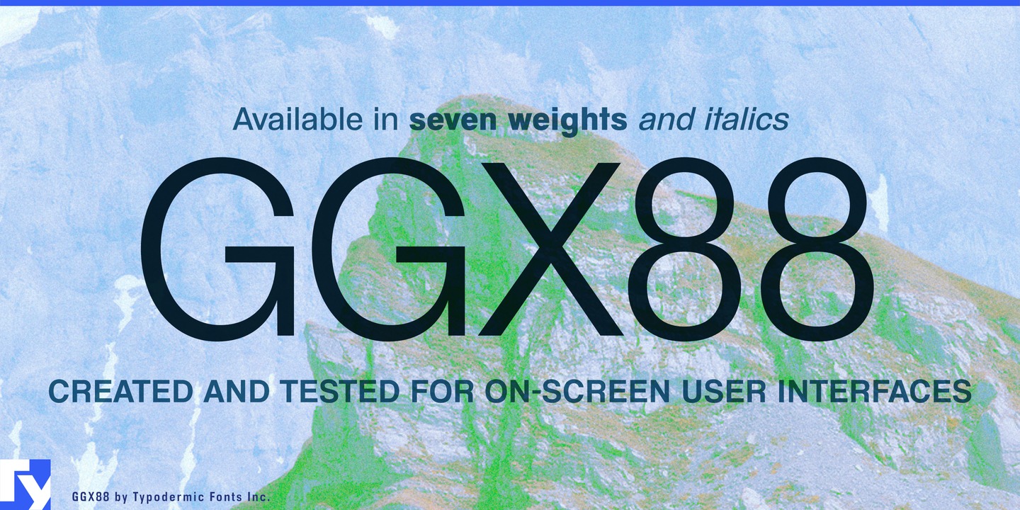 Beispiel einer Ggx88-Schriftart #1